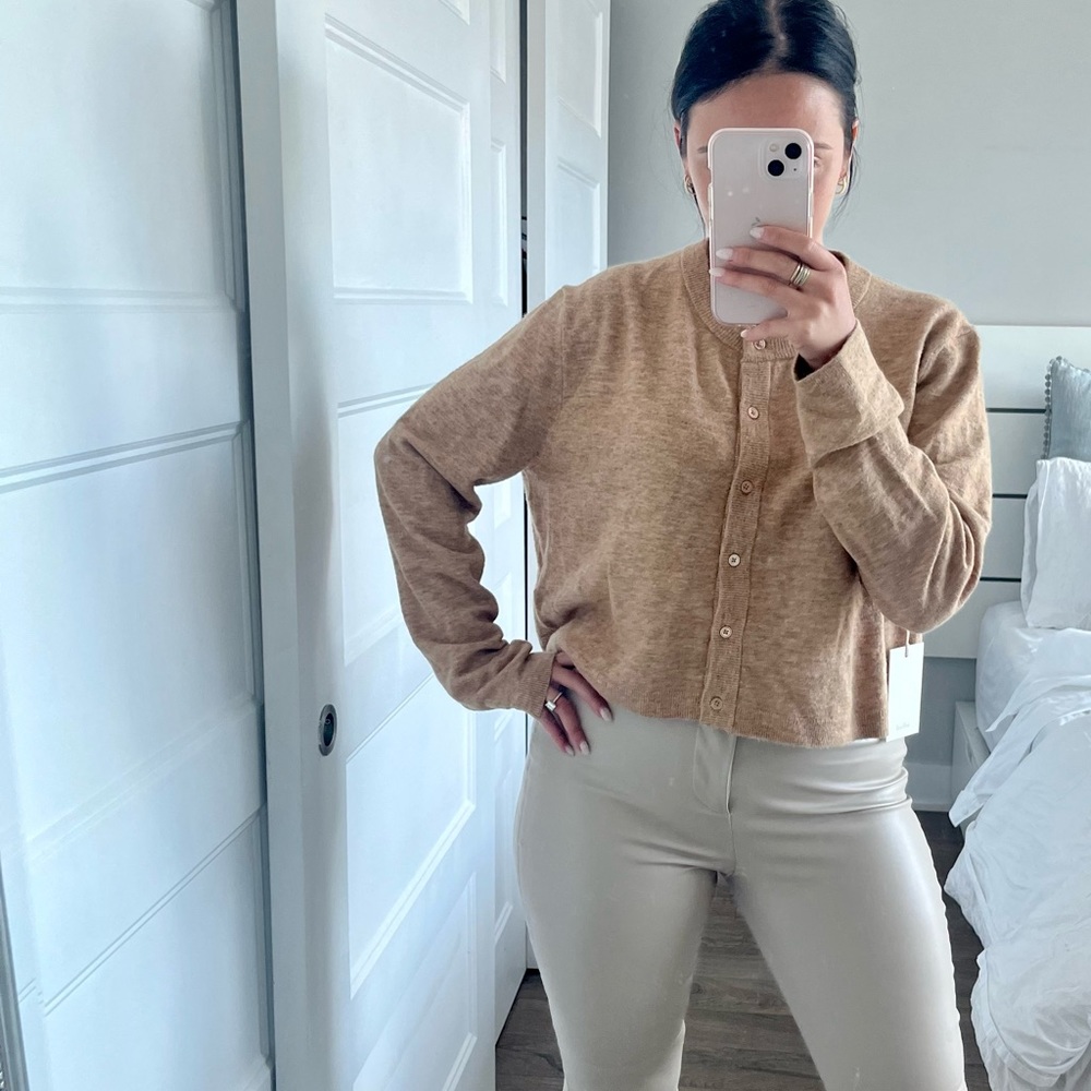 Wilfred Sicily beige (heather tannin) cardigan in Small